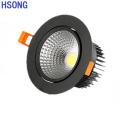 Iluminación Hsong - Nuevo diseño COB LED empotrado Downlight Ra90 LED WALLA Downlight 10W Watt completo para la carcasa lista para enviar